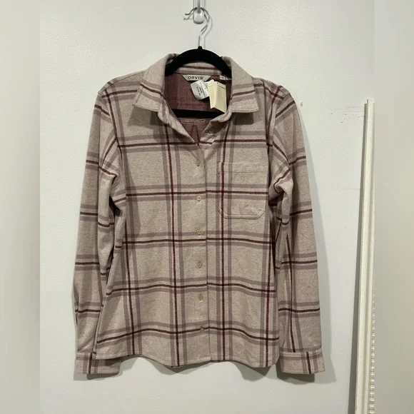 Orvis Women's Plaid Knit Button-Down Shirt - Picture 5 of 6